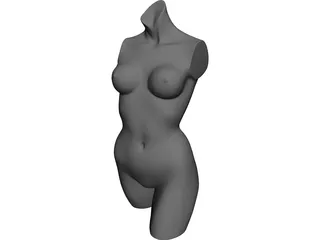 Woman Statue 3D Model preview