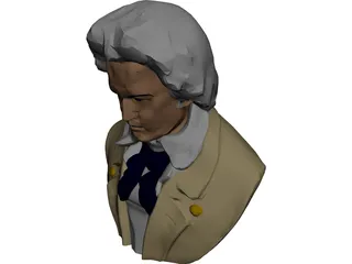 Ludwig van Beethoven 3D Model preview