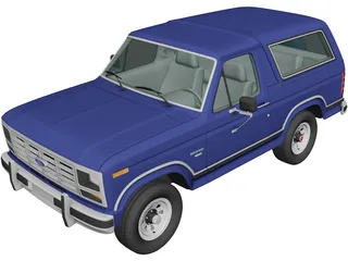 Ford Bronco (1982) 3D Model preview