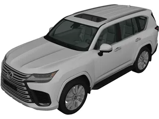 Lexus LX600 (2021) 3D Model preview