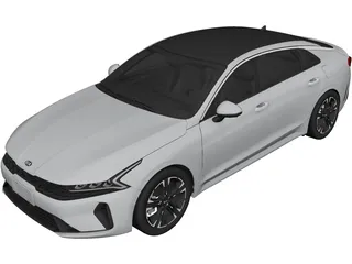 Kia K5 GT-Line CN (2021) 3D Model preview