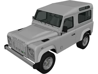 Land Rover Defender 90 (2011) 3D Model preview