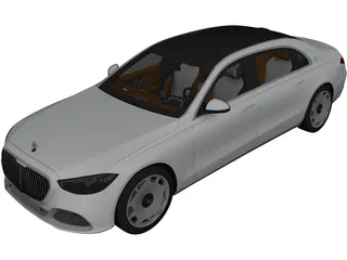 Mercedes-Maybach S600 (2021) 3D Model preview