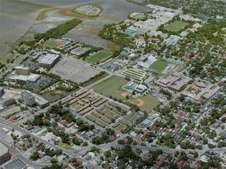 Charleston City, SC, USA (2021) 3D Model preview
