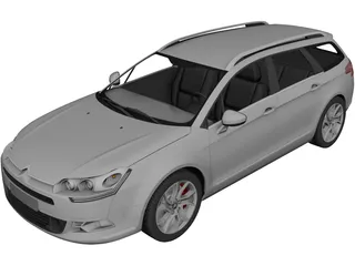 Citroen C5 Estate 3D Model preview