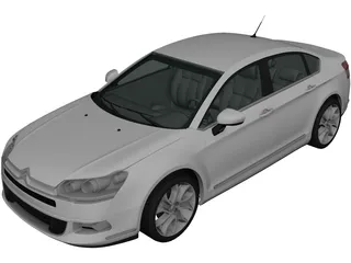 Citroen C5 Saloon (2011) 3D Model preview