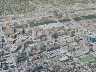 Grand Rapids City, USA (2021) 3D Model preview