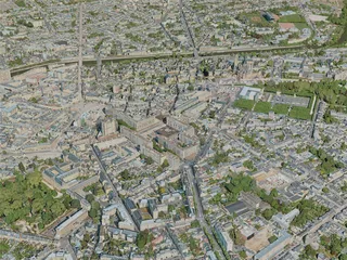 Le Mans City, France (2021) 3D Model preview