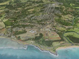 Kapaa City, USA (2021) 3D Model preview