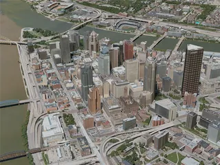 Pittsburgh City, USA (2021) 3D Model preview