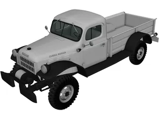 Dodge Power Wagon (1971) 3D Model preview