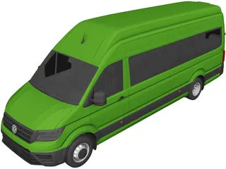 Volkswagen Crafter Passenger Van (2018) 3D Model preview