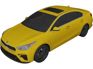 Kia Forte (2019) 3D Model preview
