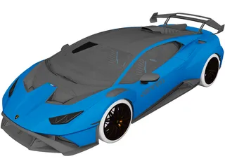 Lamborghini Huracan STO (2021) 3D Model preview