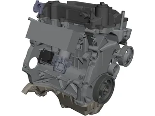 Honda Civic L15B7 Engine 3D Model preview