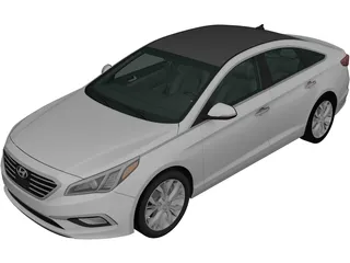 Hyundai Sonata (2014) 3D Model preview