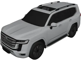 Toyota Land Cruiser 300 (2021) 3D Model preview