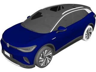 Volkswagen ID.4 (2021) 3D Model preview