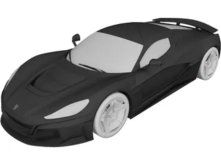 Rimac Nevera (2021) 3D Model preview