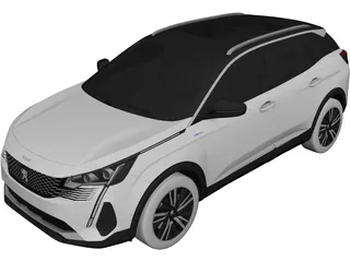 Peugeot 3008 (2021) 3D Model preview