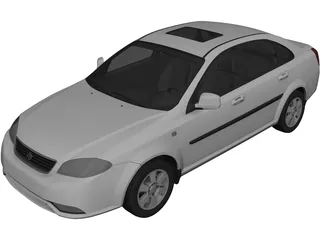 Daewoo Gentra (2016) 3D Model preview
