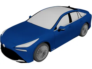 Toyota Mirai (2021) 3D Model preview