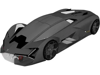 Lamborghini Terzo Millennio (2019) 3D Model preview