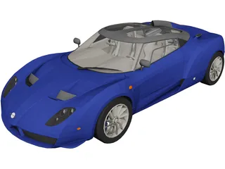 Spyker C12 Zagato 3D Model preview