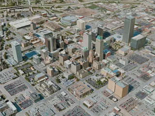 Tulsa City, USA (2021) 3D Model preview