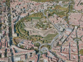 Pamplona City, Spain (2021) 3D Model preview
