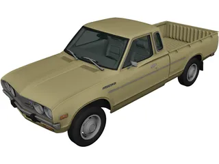 Datsun 620 KingCab (1977) 3D Model preview