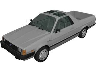 Subaru Brat GL (1981) 3D Model preview