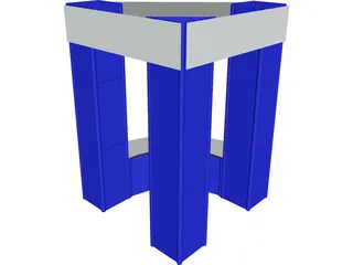 Tradeshow Display 3D Model preview