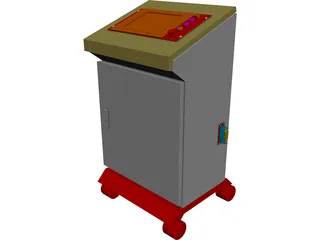 GSI Lumonics MW Classic Series Laser Control Console 3D Model preview