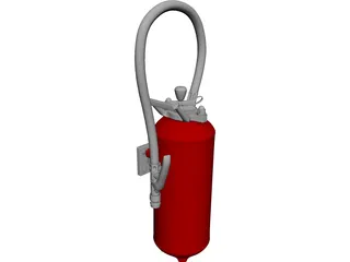 Fire Extinguisher 3D Model preview