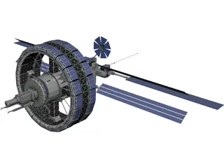 Freedom V Space Station 3D Model preview