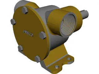 Self Primed Pump 3D Model preview