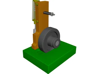 Steam Motor Assembly 3D Model preview