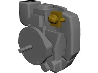 Lawnmower Engine 3D Model preview