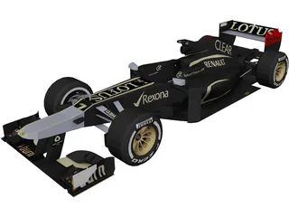 Lotus E21 F1 (2013) 3D Model preview