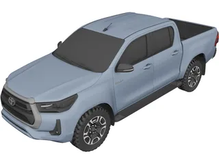 Toyota Hilux G6 2.8 (2022) 3D Model preview