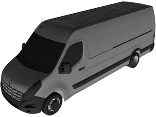 Renault Master L2H4 (2011) 3D Model preview