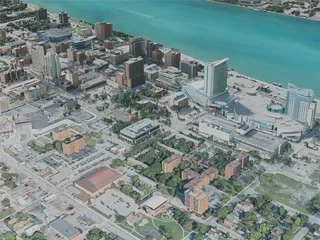 Windsor City, Canada (2021) 3D Model preview