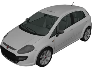 Fiat Punto (2010) 3D Model preview