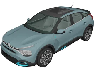 Citroen E-C4 (2020) 3D Model preview