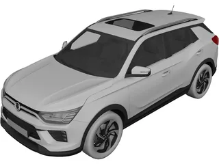 SsangYong Korando (2020) 3D Model preview
