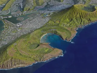 Koko Head, HI, USA (2022) 3D Model preview
