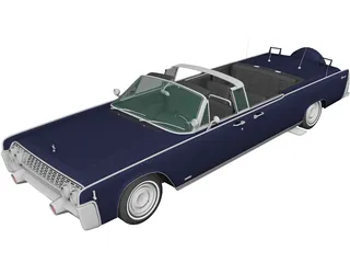 Lincoln Continental (1961) 3D Model preview