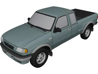 Mazda Pickup (1999) 3D Model preview