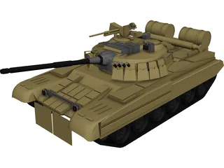 T-80 3D Model preview